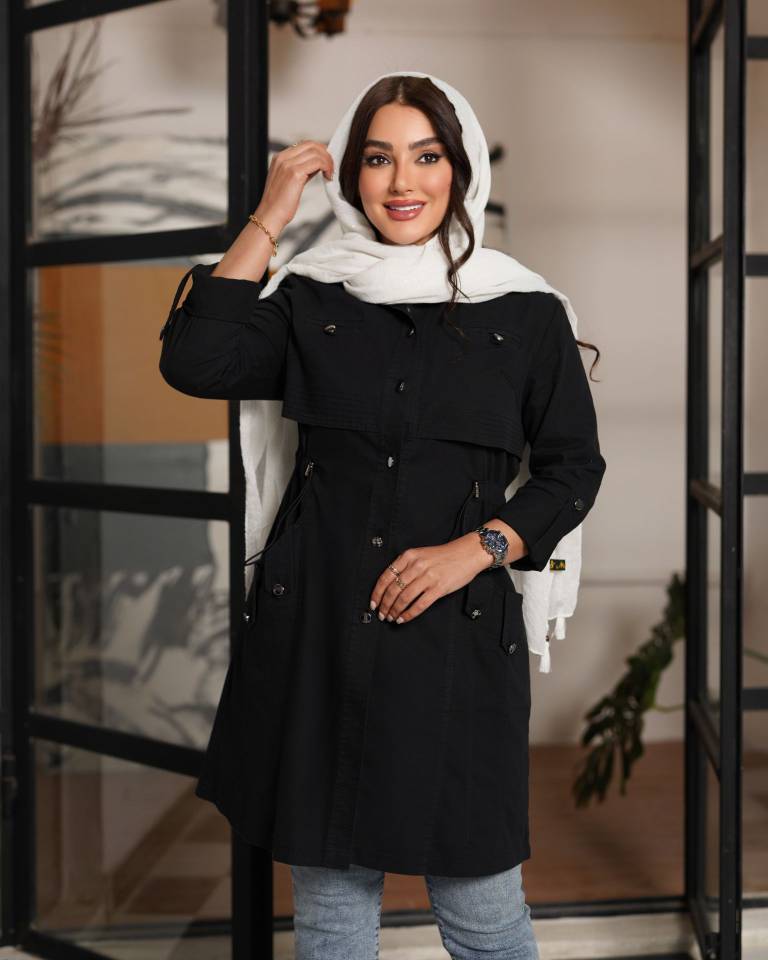 IMG_20260416_223452.jpg مانتو زنانه سایز بزرگ شیدا جنس کتان کاغذی قد 95 - تصویر 1