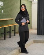 مانتو کتی کوتاه دیپلمات مدل پرتو قد 72 - تصویر 4
