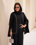 ست دو تیکه اورال و کت آستین سه ربع جنس مازاراتی - تصویر 2