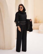 ست دو تیکه اورال و کت آستین سه ربع جنس مازاراتی - تصویر 6