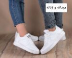ست مرد و زن کتونی با رویه چرم صنعتی کف دوخت - تصویر 4