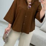 شومیز کراش پاستیلی فریسایز