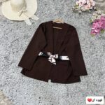 کت تک دیور مازراتی کمربند دار قد 66 - تصویر 5