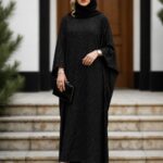 عبا شاهکار جنس کرپ ندا نگین کوب فری 38تا 54
