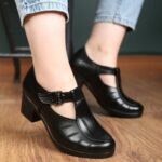 کارمندی مدل نیما پاشنه پیو نرم ۳ سانت کف داخل طبی size:38 ta 42 تک رنگ مشکی