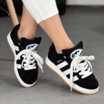 ونس آدیداس کمپوس زنانه و مردانه | Adidas Campus پشت چرم | زیره PU ادَامسی دوردوخت | ست اسپرت | سایز ۳۷ تا ۴۴