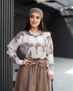 ست دامن و شومیز زنانه هرمس | مدل جدید و ترند ۱۴۰۵ | ست تابستانی - تصویر 3